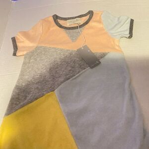 Miki Miette Colorful Kids Patchwork Shirt size: 12 Month